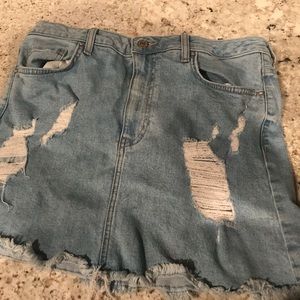 Light Blue denim Skirt